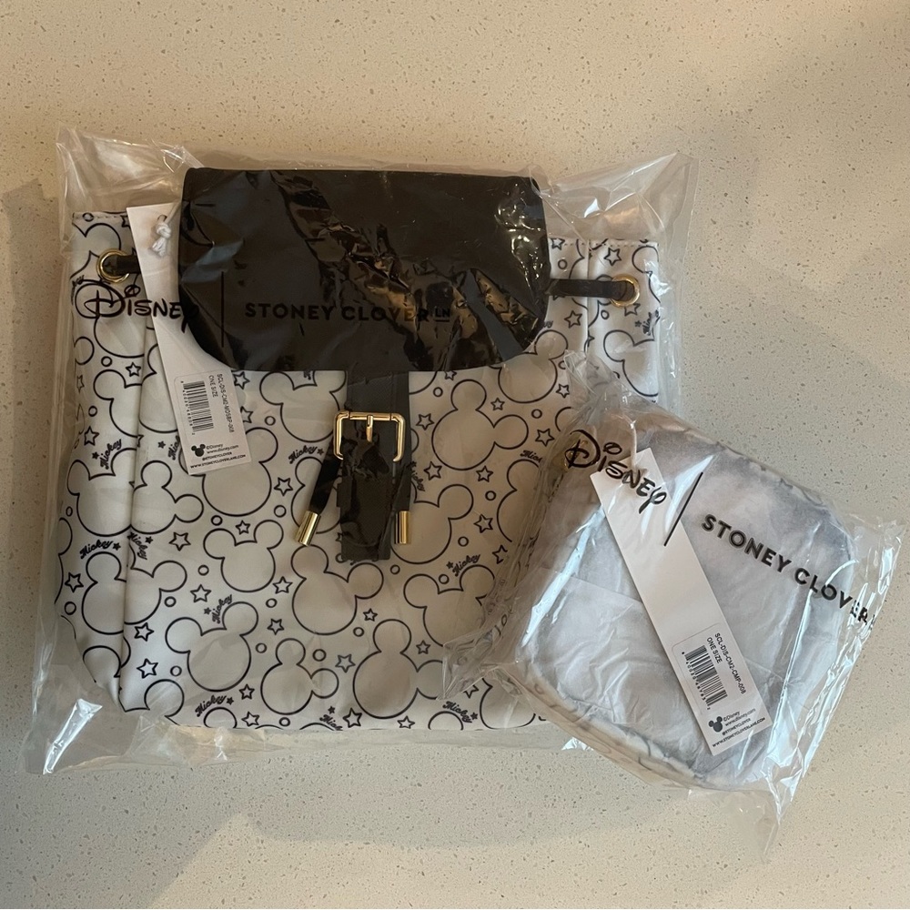 SCL x Disney 🖤 mini flap backpack + mini clear front bundle